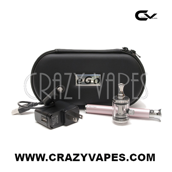 eGo Twist Pink and Stainless Kit